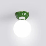 Modern Cream Globe Ceiling Light For A Hallway