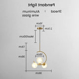 Minimalist Dining Room Glass Pendant Lights