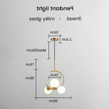 Minimalist Dining Room Glass Pendant Lights