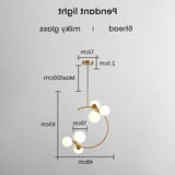 Minimalist Dining Room Glass Pendant Lights