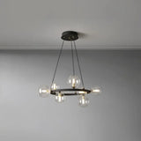 Golden Circle Modern Glass Sphere Pendant Light - Clowas