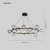 Golden Circle Modern Glass Sphere Pendant Light - Clowas