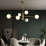 Pendant Glass Lighting with Luxurious Copper Sphere