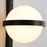 Modern Black Wall Light with Green Plants