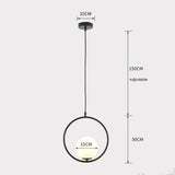 Pendant Glass Lighting Modern with Oval Design