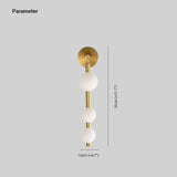 Glass and Brass Wall Lights for Hotel Luxury