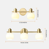 Nordic Copper and Glass Wall Light