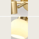 Nordic Copper and Glass Wall Light