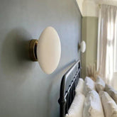 Luxury Brass Pebble Wireless Bedroom Wall Lights