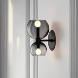 smoked glass wall light up and down - Clowas