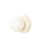 Modern LED Wall Lights Cream Glass Globe Design