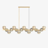 Luxury Brass Glass Pendant Lights for Kitchen