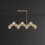 Luxury Brass Glass Pendant Lights for Kitchen