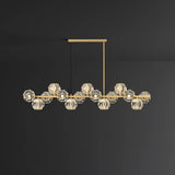 Luxury Brass Glass Pendant Lights for Kitchen