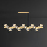 Luxury Brass Glass Pendant Lights for Kitchen