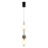 Modern Pendant Light with Creamy Round Ball Design For Bedroom