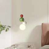 Modern Pendant Light In Cream Ball Design For Bedroom