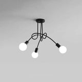 Minimalist Iron Multi-Ball Design Orb Chandelier