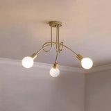 Minimalist Iron Multi-Ball Design Orb Chandelier
