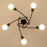 Minimalist Iron Multi-Ball Design Orb Chandelier