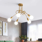 Minimalist Iron Multi-Ball Design Orb Chandelier