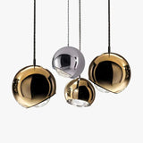 Luxury Metal Glass Globe Pendant Living Room Lights
