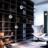 Luxury Metal Glass Globe Pendant Living Room Lights