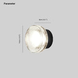 Contemporary Glass Wall Light In Acrylic Design