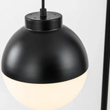 Modern Arched Floor Lamp with Ball for Living Room