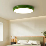 Round Cake Modern Bedroom Flush Ceiling Lights - Clowas