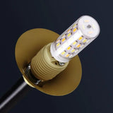 Iron Art Globe Glass Linear Black Chandelier Lamp