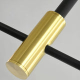 Iron Art Globe Glass Linear Black Chandelier Lamp