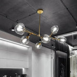 Mid Century Branching Bubble Chandelier Glass for Living Room, Arm Adjustable