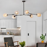 Mid Century Branching Bubble Chandelier Glass for Living Room, Arm Adjustable