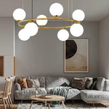 Modern Glass Ball Pendant Light for Living Room