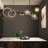Glass Globe Light Pendant for Simple Dining Room