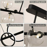 Glass Globe Light Pendant for Simple Dining Room