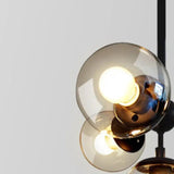 Smoked Glass Globe Black Modern Pendant Light