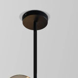 Smoked Glass Globe Black Modern Pendant Light