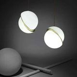 Nordic Creative Offset Ball Modern Bedroom Pendant Light