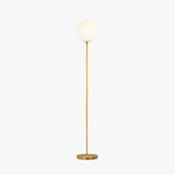 Modern Gold Glass Globe Beat Floor Lamp