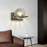 Glass Globe Modern Lounge Wall Light For Living Room