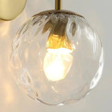 Modern Glass Globe Wall Mounted Lights For Bedroom