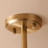 Brass Glass White Globe Ceiling Light for Bedroom