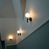 Minimalist Glass Globe Stair Wall Lights