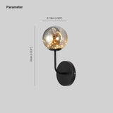 LED Wall Lights Bedroom Luxury Starlight Glass Globe Design