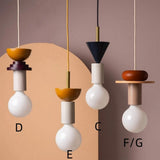 Modern Wood Pendant Light for Children