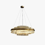 Vertical Flat Crystal Modern Pendant Light - Clowas