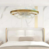 Vertical Flat Crystal Modern Pendant Light - Clowas