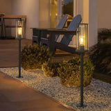 Solar Bollard Post Light with Tungsten Filamen